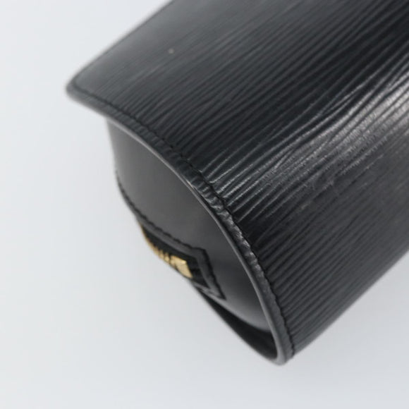 LOUIS VUITTON Epi Dauphine PM Pouch Black M48442 LV Auth BA8885