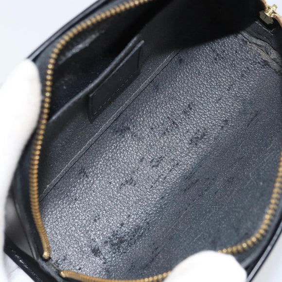 LOUIS VUITTON Epi Dauphine PM Pouch Black M48442 LV Auth BA8885