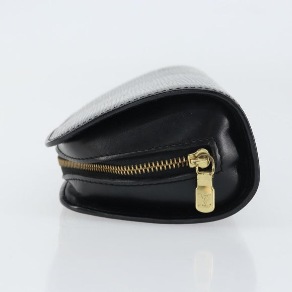 LOUIS VUITTON Epi Dauphine PM Pouch Black M48442 LV Auth BA8885