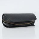 LOUIS VUITTON Epi Dauphine PM Pouch Black M48442 LV Auth BA8885-5