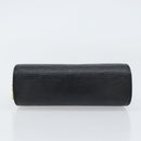 LOUIS VUITTON Epi Dauphine PM Pouch Black M48442 LV Auth BA8885-6