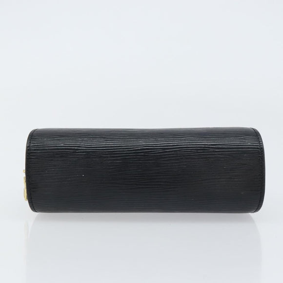 LOUIS VUITTON Epi Dauphine PM Pouch Black M48442 LV Auth BA8885