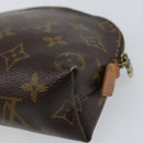 LOUIS VUITTON Monogram Pochette Cosmetic PM Pouch M43998 LV Auth BA8888-15