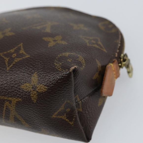 LOUIS VUITTON Monogram Pochette Cosmetic PM Pouch M43998 LV Auth BA8888