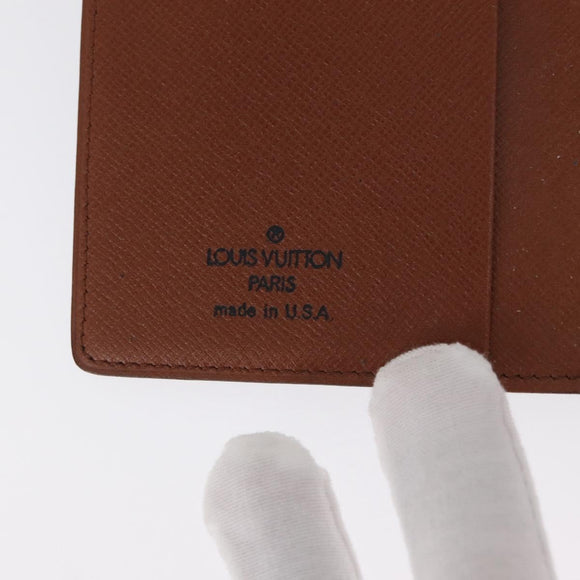 LOUIS VUITTON Monogram Agenda Posh USA Day Planner Cover T56350 LV Auth BA8891