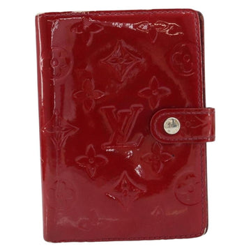 LOUIS VUITTON Monogram Vernis Agenda PM Day Planner Cover Red R21016 Auth BA8895 - 0