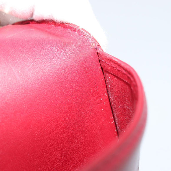 LOUIS VUITTON Monogram Vernis Agenda PM Day Planner Cover Red R21016 Auth BA8895