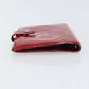 LOUIS VUITTON Monogram Vernis Agenda PM Day Planner Cover Red R21016 Auth BA8895-6