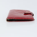 LOUIS VUITTON Monogram Vernis Agenda PM Day Planner Cover Red R21016 Auth BA8895-7