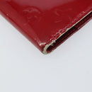 LOUIS VUITTON Monogram Vernis Agenda PM Day Planner Cover Red R21016 Auth BA8895-9