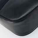 Salvatore Ferragamo Vala Shoulder Bag Leather Navy Gold Auth BA8897-15
