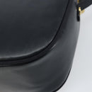 Salvatore Ferragamo Vala Shoulder Bag Leather Navy Gold Auth BA8897-16