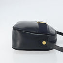 Salvatore Ferragamo Vala Shoulder Bag Leather Navy Gold Auth BA8897-3