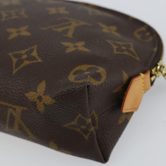 LOUIS VUITTON Monogram Pochette Cosmetic PM Pouch M43998 LV Auth BA8901