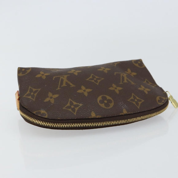 LOUIS VUITTON Monogram Pochette Cosmetic PM Pouch M43998 LV Auth BA8901
