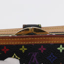 LOUIS VUITTON Multicolor Portefeuille Viennois Wallet Black M92988 Auth BA8902-8