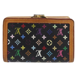 LOUIS VUITTON Multicolor Portefeuille Viennois Wallet Black M92988 Auth BA8902 - 0