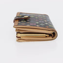 LOUIS VUITTON Multicolor Portefeuille Viennois Wallet Black M92988 Auth BA8902-4