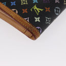 LOUIS VUITTON Multicolor Portefeuille Viennois Wallet Black M92988 Auth BA8903-15