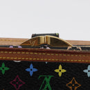 LOUIS VUITTON Multicolor Portefeuille Viennois Wallet Black M92988 Auth BA8903-8