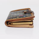 LOUIS VUITTON Multicolor Portefeuille Viennois Wallet Black M92988 Auth BA8903-3
