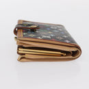 LOUIS VUITTON Multicolor Portefeuille Viennois Wallet Black M92988 Auth BA8903-4
