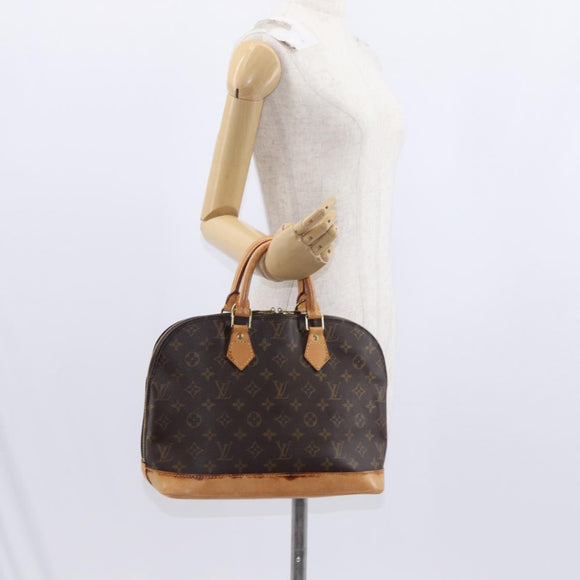 LOUIS VUITTON Monogram Alma Hand Bag M51130 LV Auth BA8904