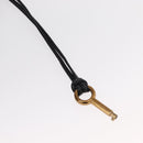 Chloe Paddington Shoulder Bag Leather Black Gold Silver Auth BA8905-10