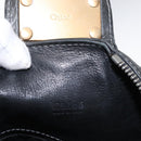 Chloe Paddington Shoulder Bag Leather Black Gold Silver Auth BA8905-20