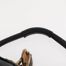 Chloe Paddington Shoulder Bag Leather Black Gold Silver Auth BA8905-8
