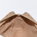 GUCCI Micro GG Supreme Shoulder Bag PVC Beige Gold 007 1112 63 Auth BA8906-18