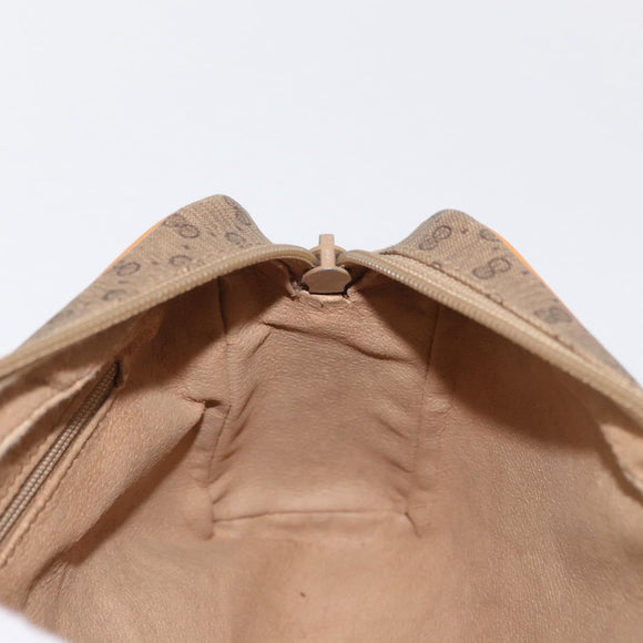 GUCCI Micro GG Supreme Shoulder Bag PVC Beige Gold 007 1112 63 Auth BA8906