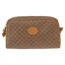 GUCCI Micro GG Supreme Shoulder Bag PVC Beige Gold 007 1112 63 Auth BA8906-2