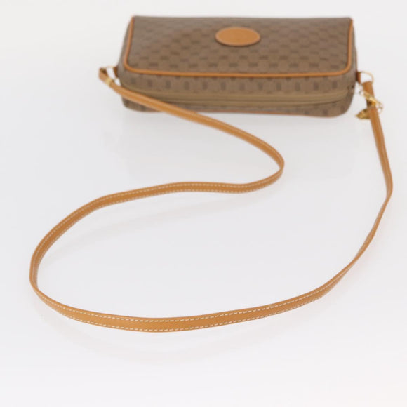 GUCCI Micro GG Supreme Shoulder Bag PVC Beige Gold 007 1112 63 Auth BA8906