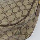 GUCCI GG Supreme Web Sherry Line Bag PVC Beige Gold 89 02 032 Auth BA8907-12