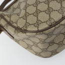 GUCCI GG Supreme Web Sherry Line Bag PVC Beige Gold 89 02 032 Auth BA8907-13