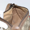 GUCCI GG Supreme Web Sherry Line Bag PVC Beige Gold 89 02 032 Auth BA8907-18