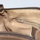 GUCCI GG Supreme Web Sherry Line Bag PVC Beige Gold 89 02 032 Auth BA8907-20