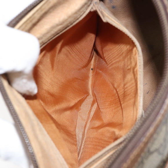 GUCCI GG Supreme Web Sherry Line Bag PVC Beige Gold 89 02 032 Auth BA8907