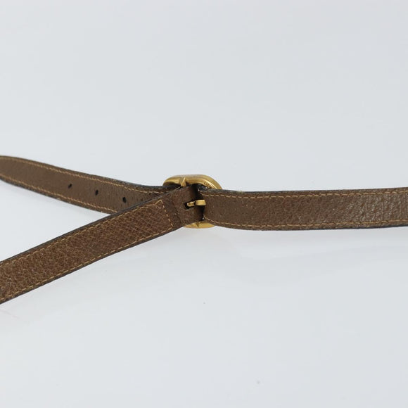 GUCCI GG Supreme Web Sherry Line Bag PVC Beige Gold 89 02 032 Auth BA8907