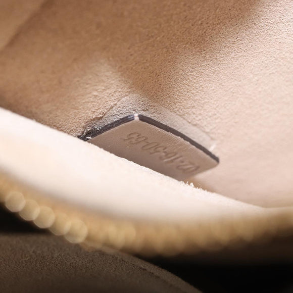 Chloe Fay Shoulder Bag Suede Leather Beige Gold Auth BA8909