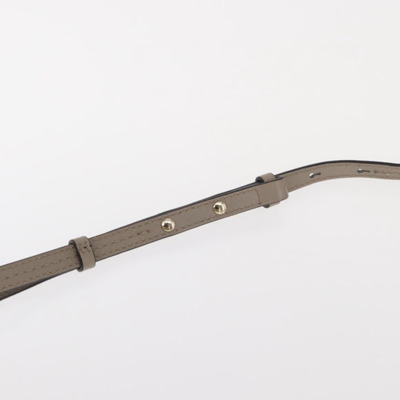 Chloe Fay Shoulder Bag Suede Leather Beige Gold Auth BA8909