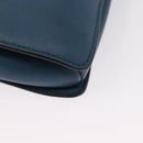 Chloe Fay Shoulder Bag Suede Leather Blue Gold Auth BA8910-15