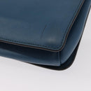 Chloe Fay Shoulder Bag Suede Leather Blue Gold Auth BA8910-16