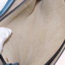 Chloe Fay Shoulder Bag Suede Leather Blue Gold Auth BA8910-11