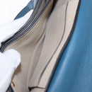 Chloe Fay Shoulder Bag Suede Leather Blue Gold Auth BA8910-23