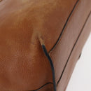 Chloe Kelly Tote Bag Leather Brown Gold Auth BA8911-10