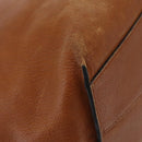 Chloe Kelly Tote Bag Leather Brown Gold Auth BA8911-12