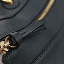 Chloe Kelly Tote Bag Leather Brown Gold Auth BA8911-15