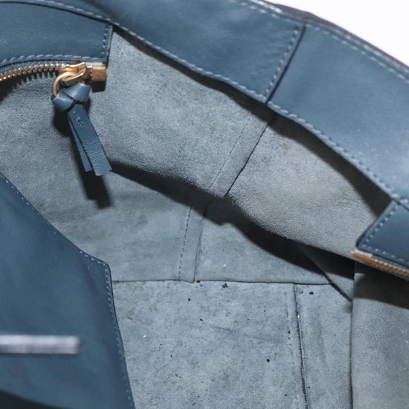 Chloe Kelly Tote Bag Leather Brown Gold Auth BA8911